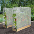 Duo de serres à tomates modulables spéciales croissance, kit complet avec bâche et support