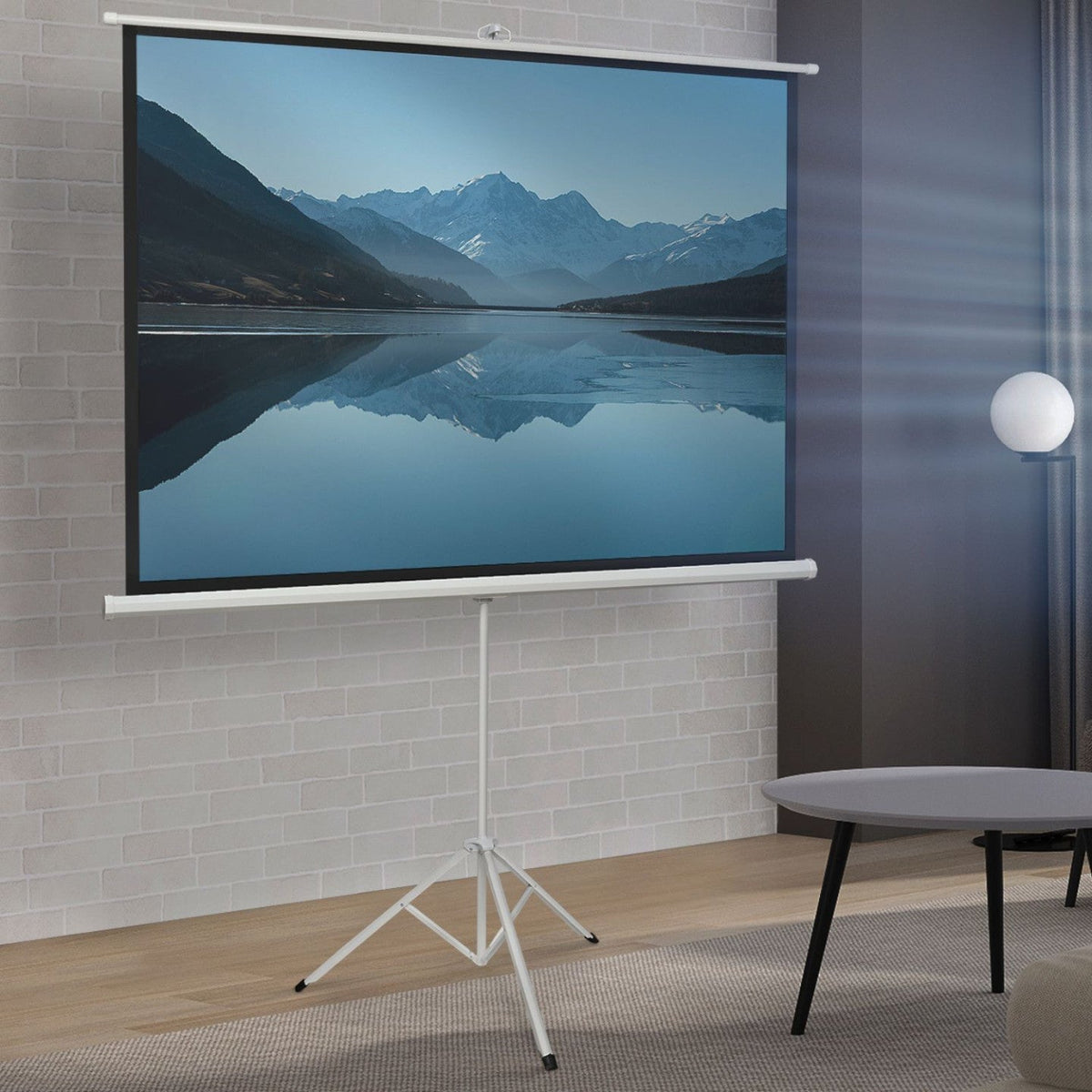 Écran de projection 84 pouces avec trépied réglable en hauteur