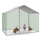Enclos pour poulailler 3 m² parc grillagé 2,20 x 1,4 m en acier galvanisé