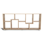 Étagère double position TANIA imitation hêtre L.161 cm