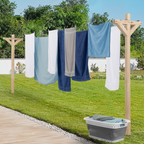 Étendoir à linge extérieur MADERA capacité 12 m en bois