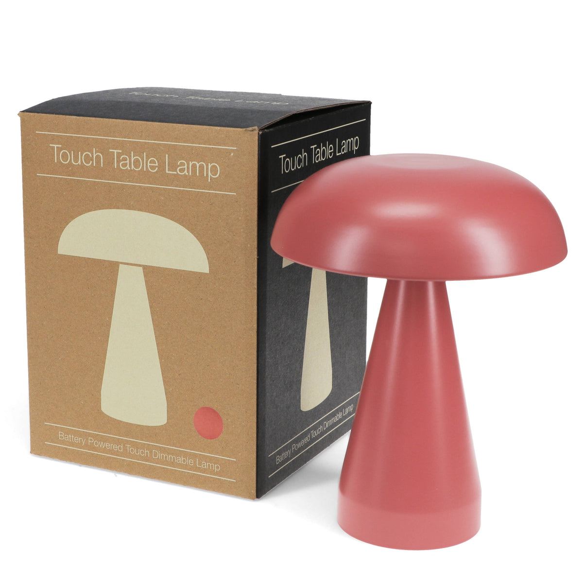 Lampe tactile champignon | Lampe de chevet sans fil à intensité variable