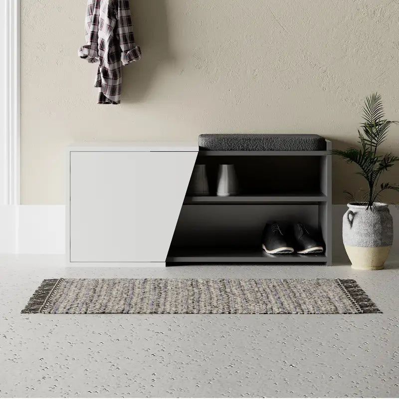 Meuble à chaussures Fiona avec banc, largeur 104 cm