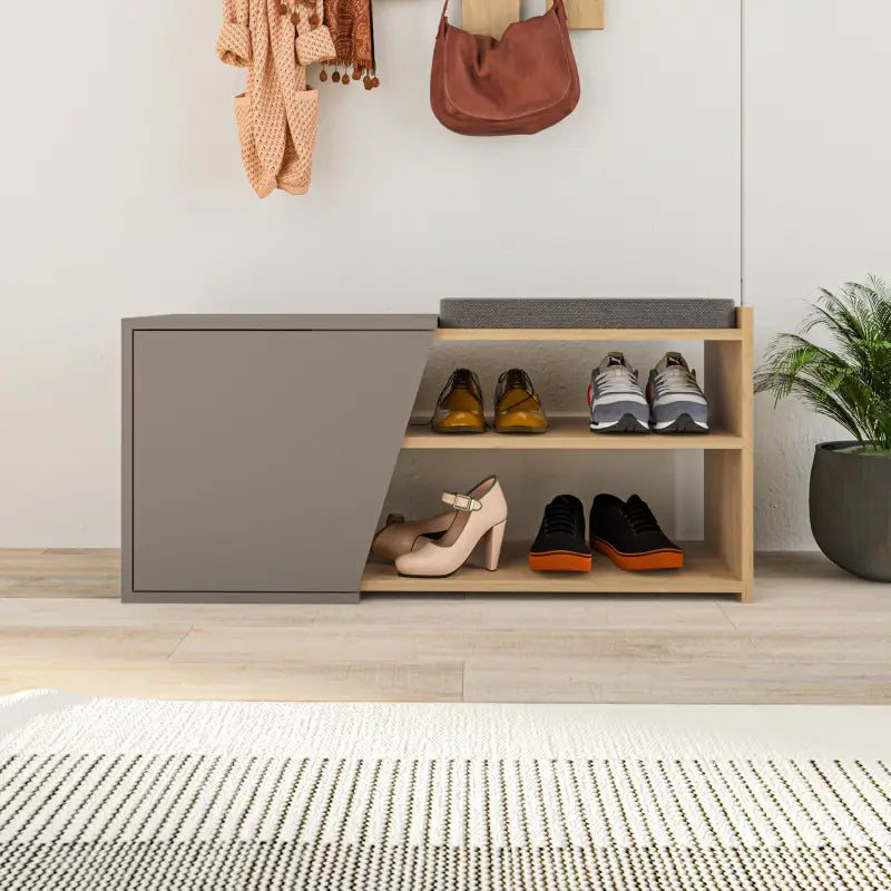 Meuble à chaussures Fiona avec banc, largeur 104 cm
