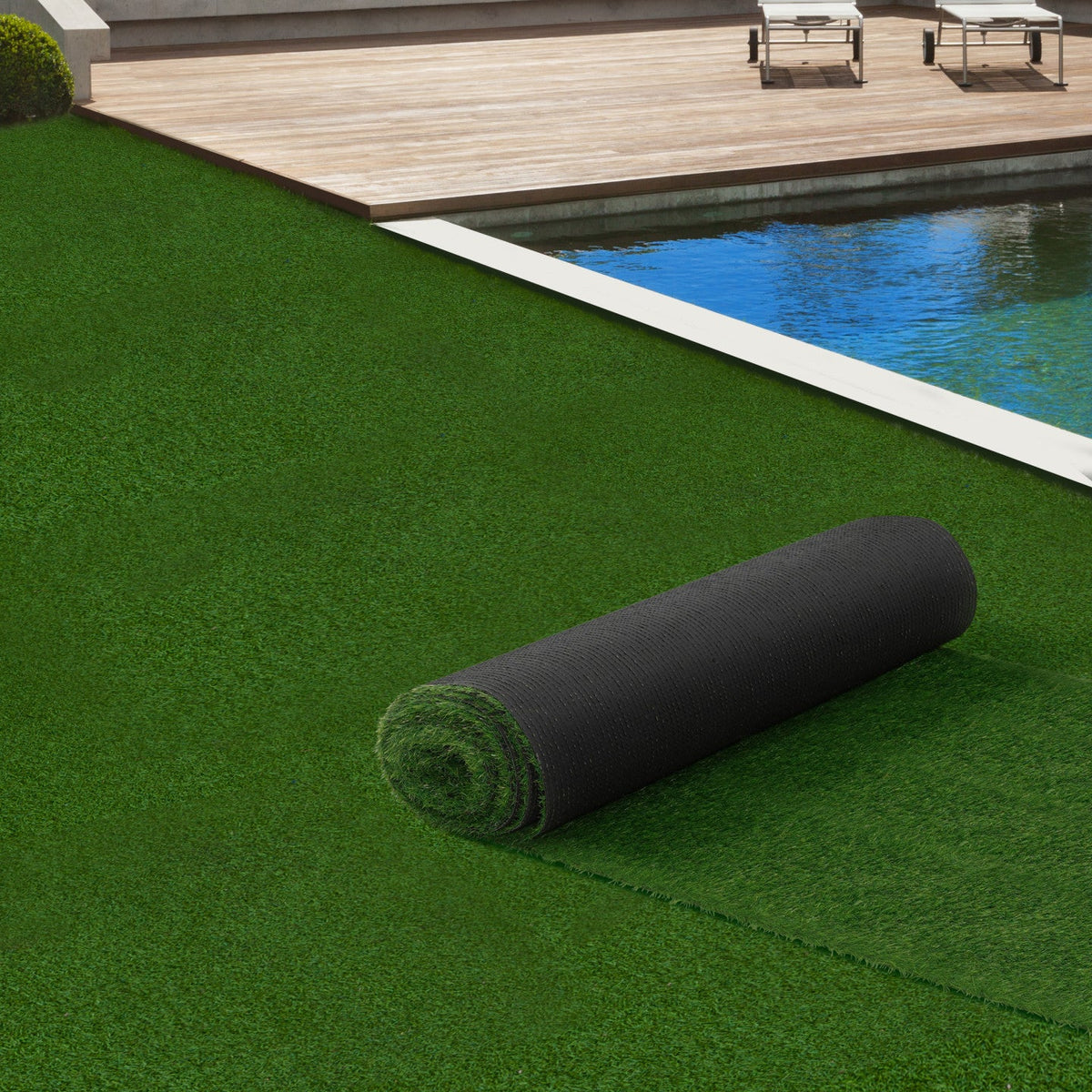 Gazon synthétique 1x10 m, 20 mm d'épaisseur, pour jardin et balcon