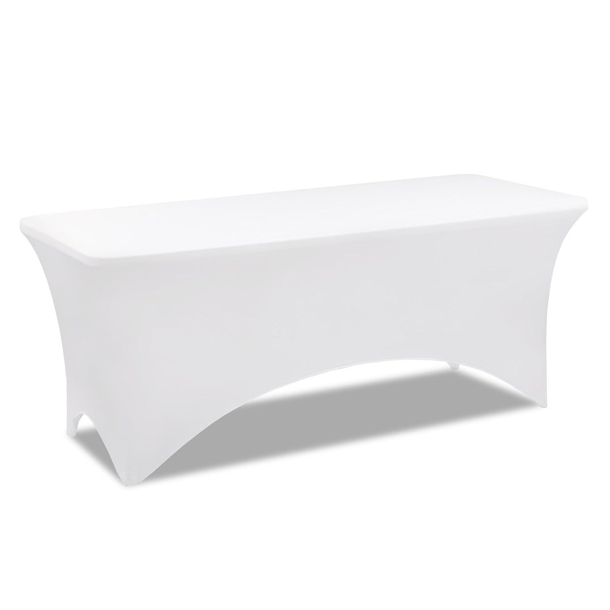 Housse blanche pour table pliante 180 cm