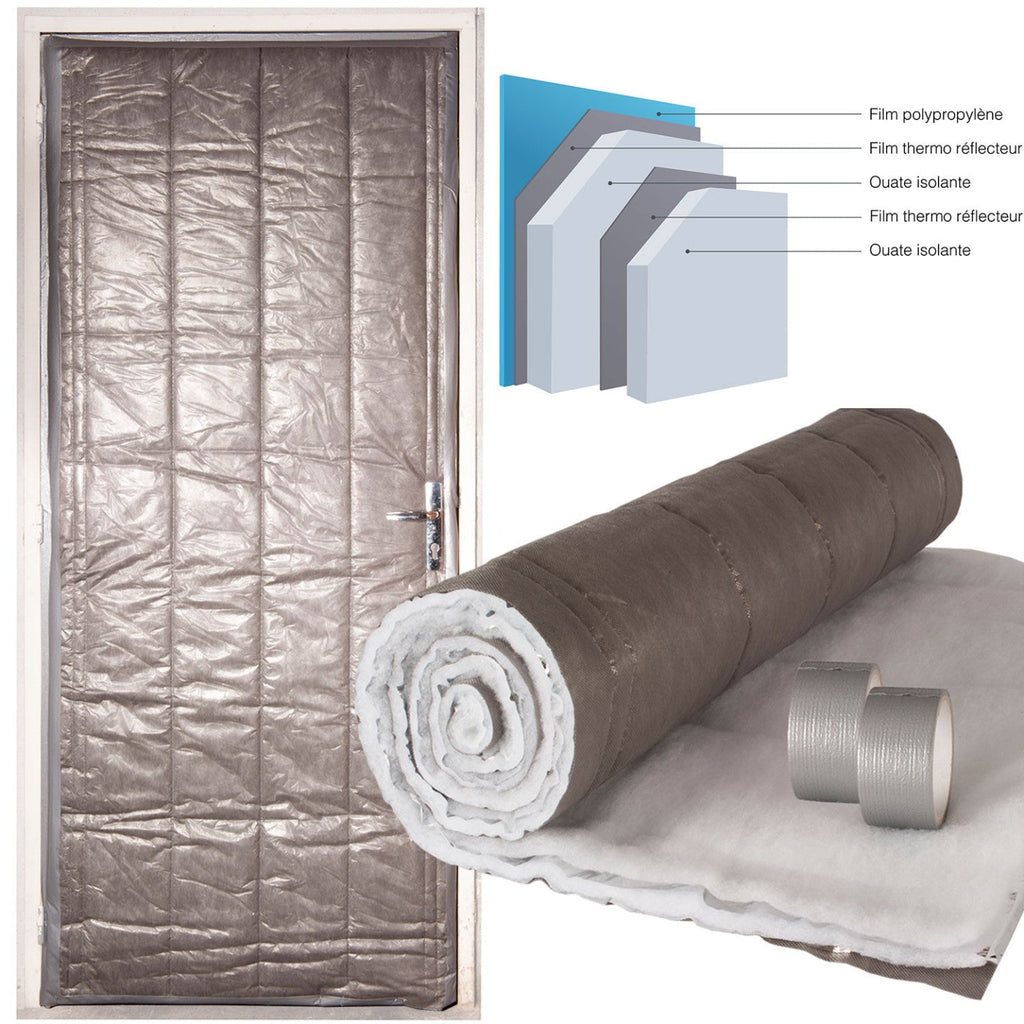 Kit d'isolation pour porte de service 210 x 85 cm