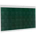 Kit de lamelles d'occultation souples en PVC vert pour pose horizontale, 35 m