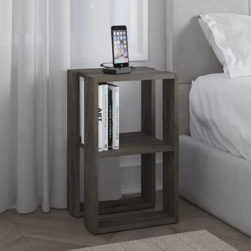 Lonie - Table de chevet moderne, meuble de chambre, largeur 34 cm