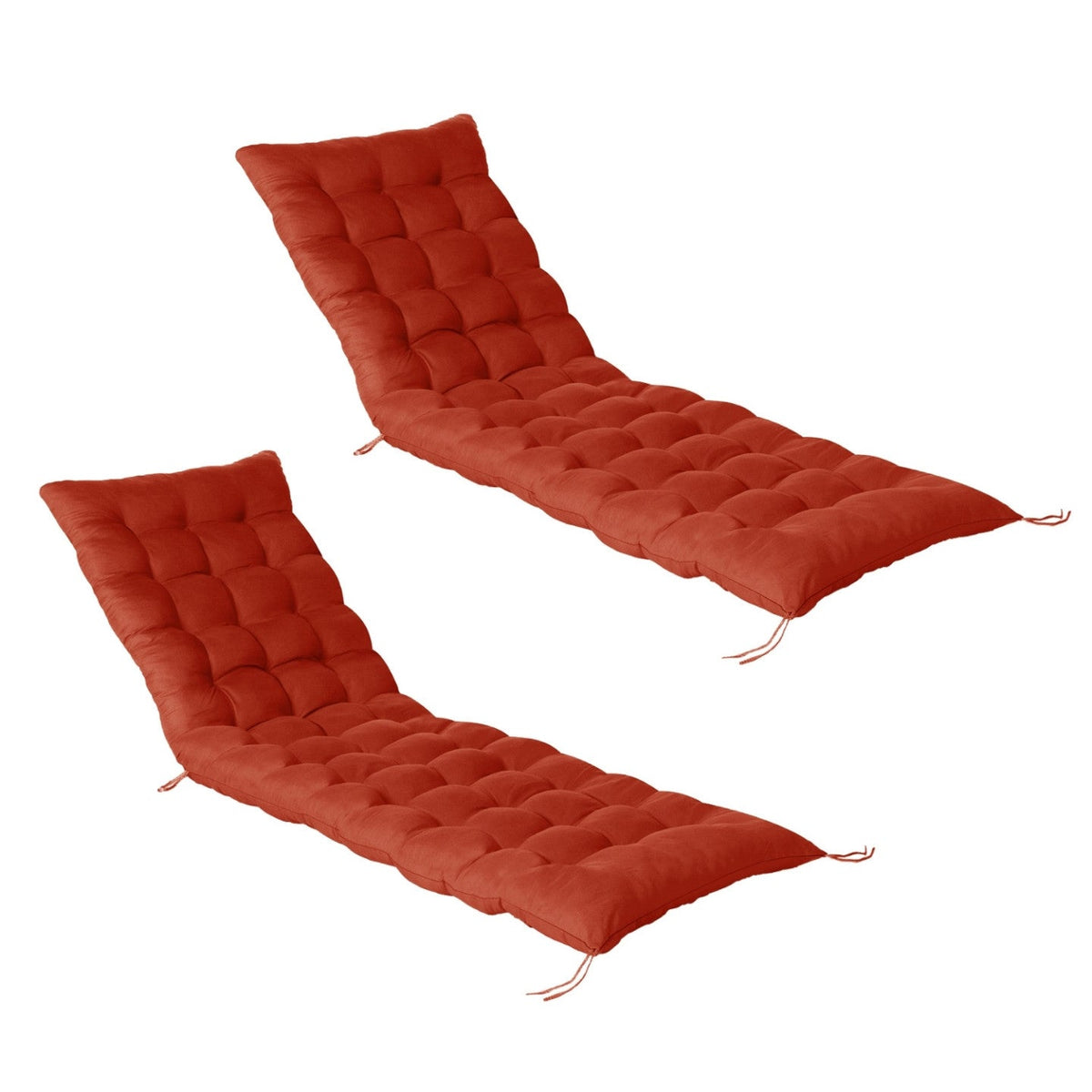 Lot de 2 coussins universels de transat ADAM 180 cm terracotta