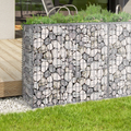 Lot de 2 gabions pour pierres 100 x 30 x 80 cm