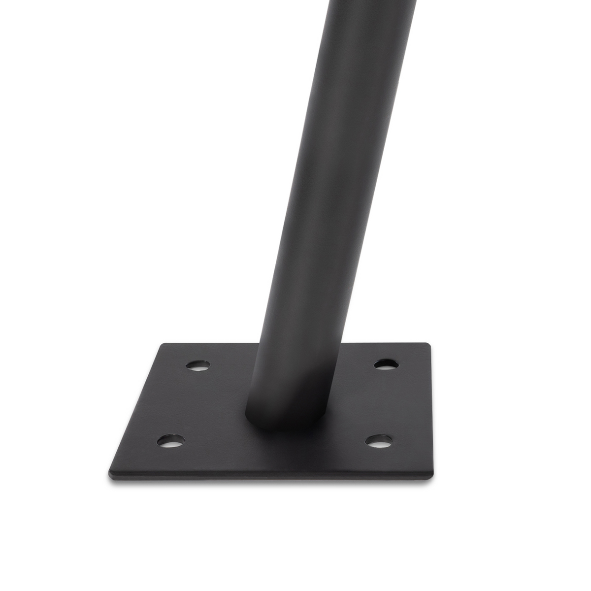 Lot de 2 mâts de fixation réglables pour voile d'ombrage H.220 cm, poteaux et bases en acier