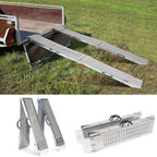 Lot de 2 rampes de chargement pliables galvanisées