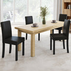 Lot de 4 chaises de salle à manger HANNAH noires