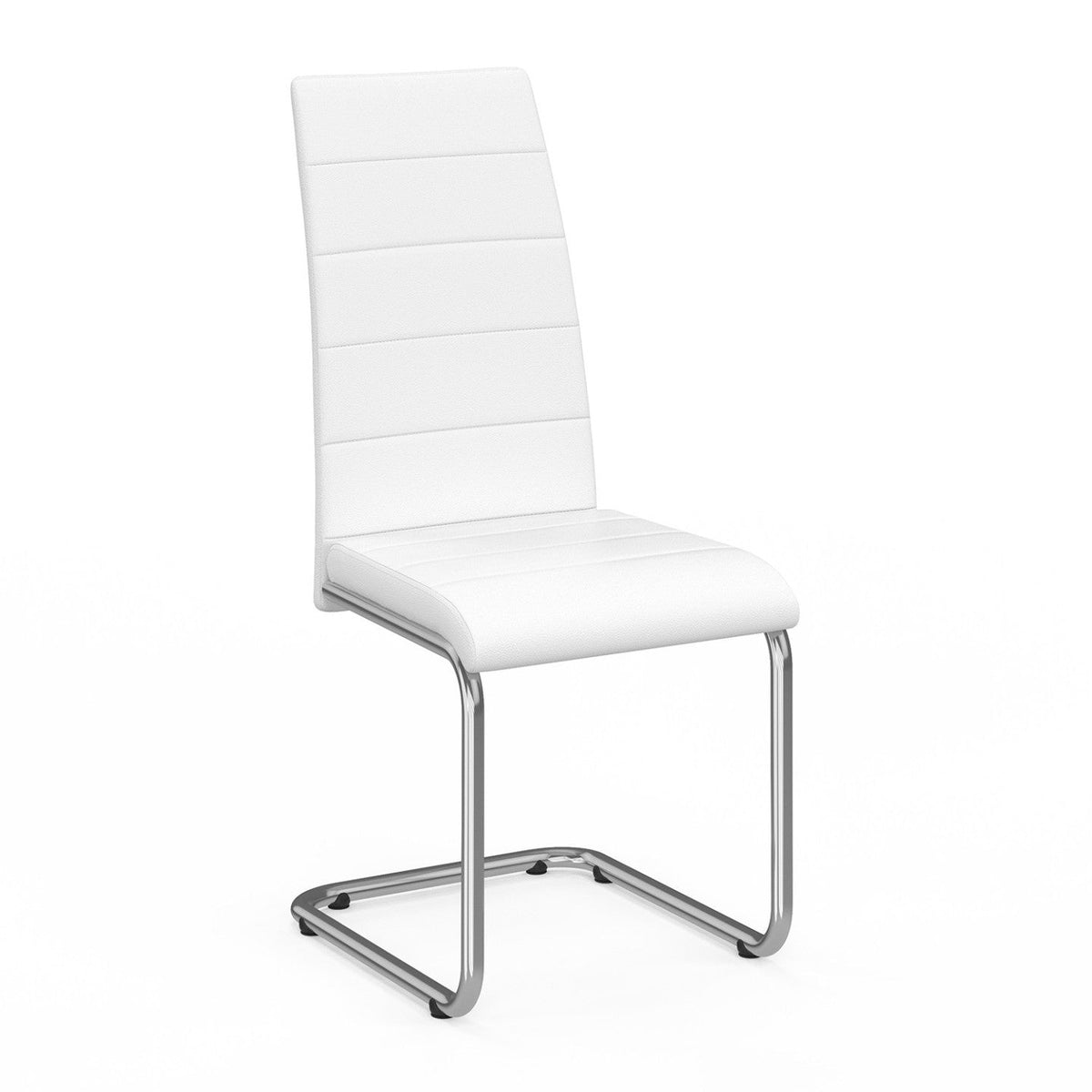Lot de 4 chaises de salle à manger MIA blanches