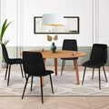 Lot de 4 chaises de salle à manger MILA en velours noir