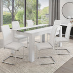Lot de 6 chaises MIA blanches pour salle à manger