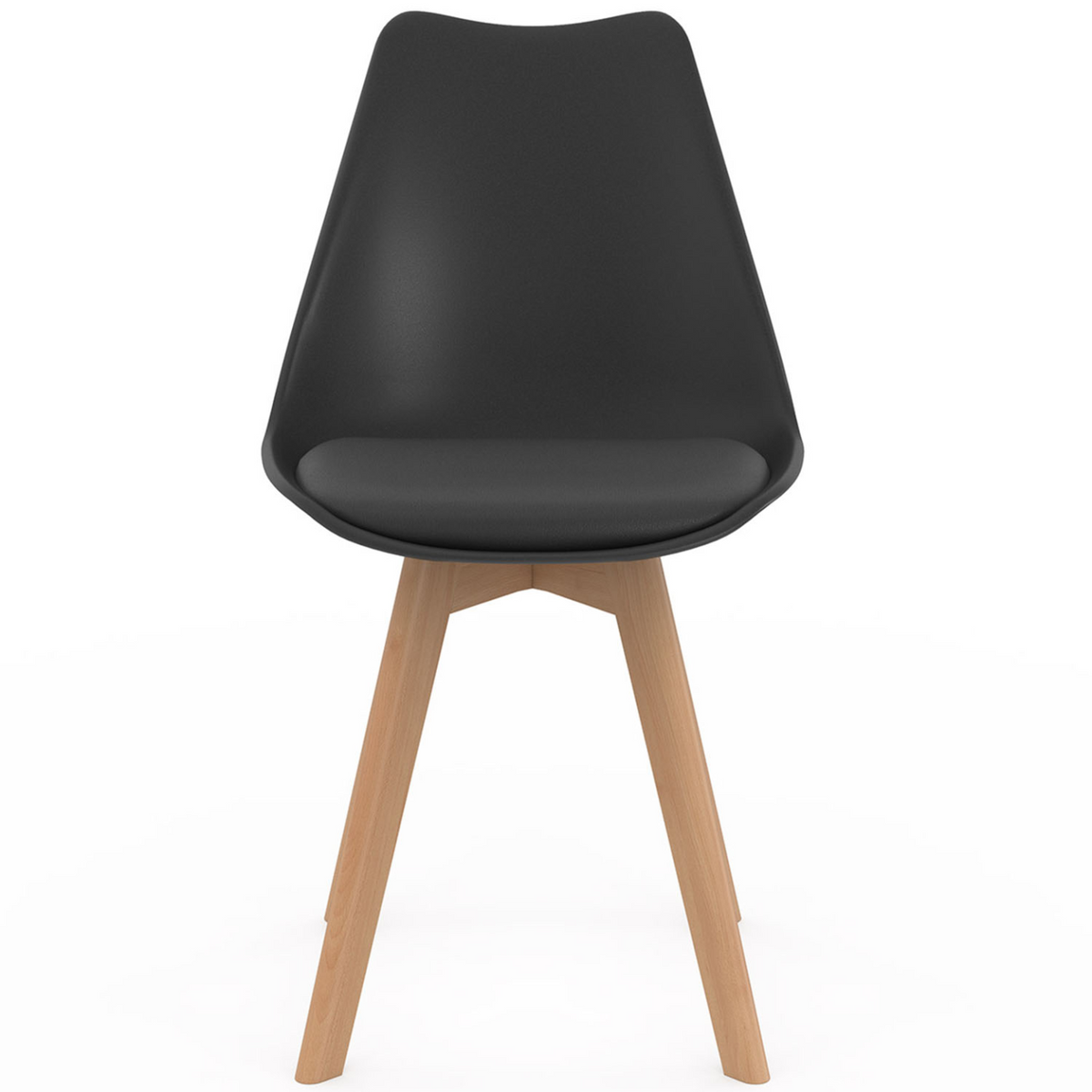 Lot de 6 chaises scandinaves SARA gris foncé, gris clair, blanc, noir et patchwork noir, gris et blanc