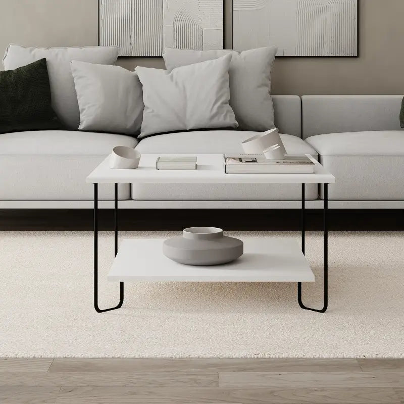 Table basse moderne multifonctionnelle Marbo H 45cm