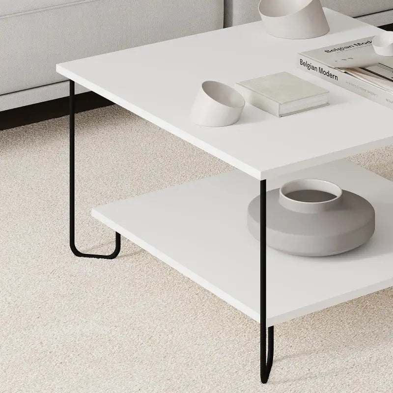 Table basse moderne multifonctionnelle Marbo H 45cm