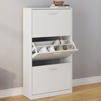 Meuble à chaussures 18 paires KLARK 3 portes blanc