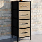 Meuble d'appoint 4 tiroirs UTAH 30 cm chiffonnier, meuble de rangement design industriel