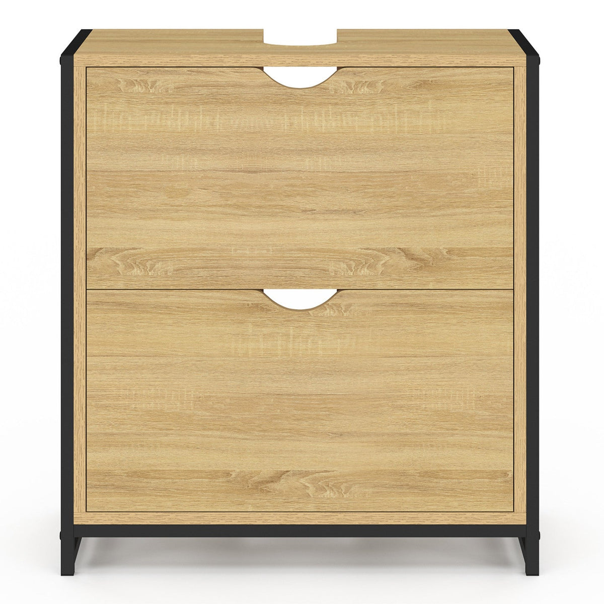Meuble sous lavabo salle de bain 2 tiroirs DETROIT design industriel
