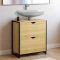 Meuble sous lavabo salle de bain 2 tiroirs DETROIT design industriel