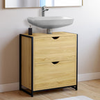 Meuble sous lavabo salle de bain 2 tiroirs DETROIT design industriel