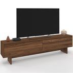 Meuble TV 180 cm YURI 2 portes effet noyer