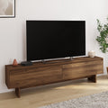 Meuble TV 180 cm YURI 2 portes effet noyer