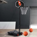 Panier de basket sur pied réglable en hauteur de 140 à 210 cm