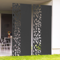 Panneau décoratif universel 150 x 50 cm FLOWER gris semi-ajouré sur le côté