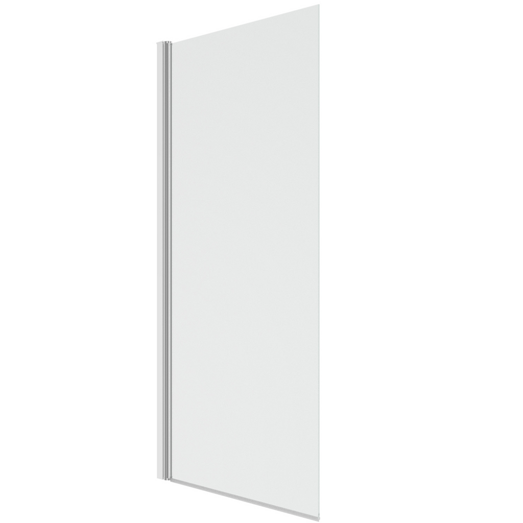 Pare-baignoire pivotant 1 volet 70x120 cm avec profilé en aluminium argenté