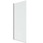 Pare-baignoire pivotant 1 volet 70x120 cm avec profilé en aluminium argenté