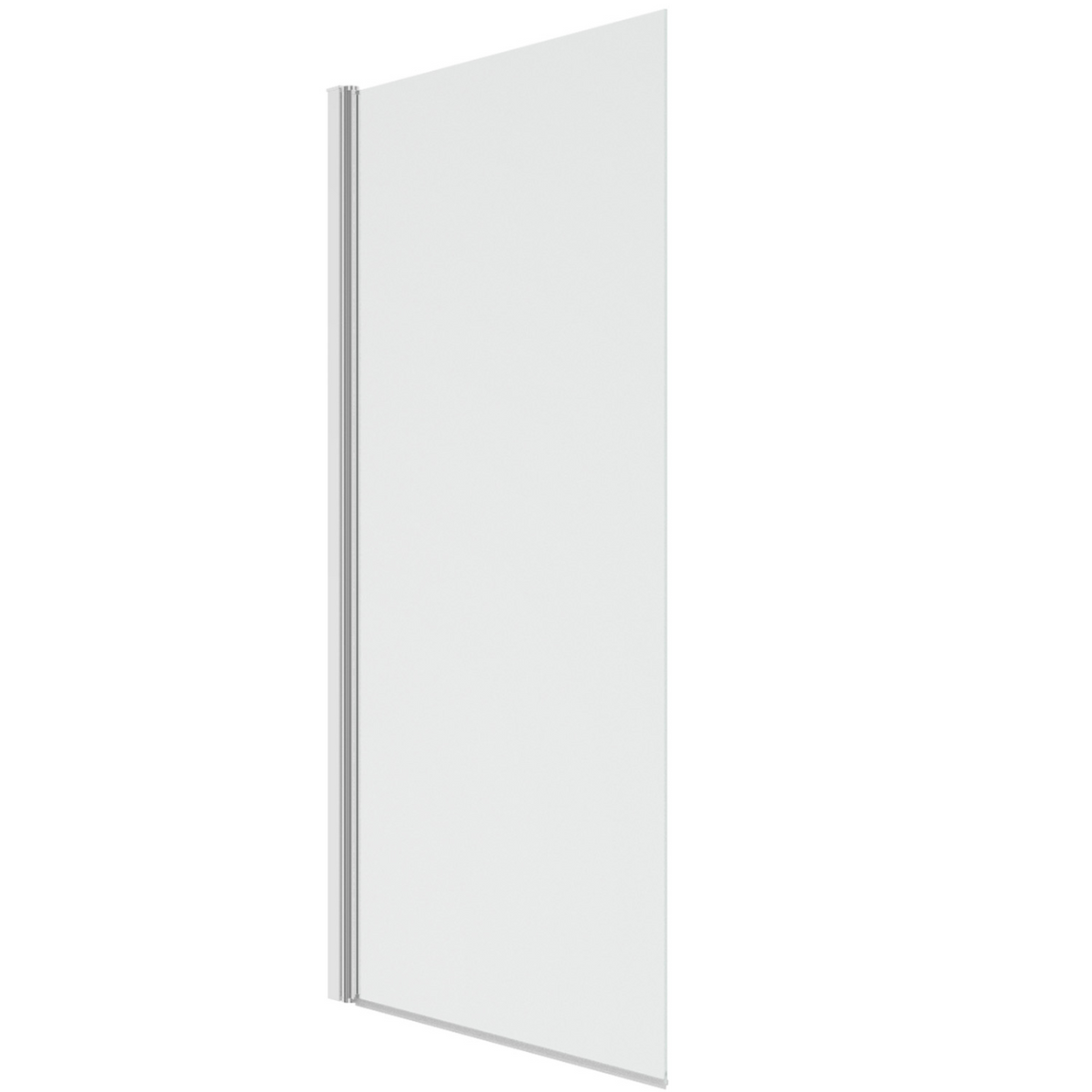 Pare-baignoire pivotant 1 volet 70x120 cm avec profilé en aluminium argenté