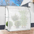 Serre d'hivernage murale adossée 200 x 80 x 160 cm pour balcon et terrasse