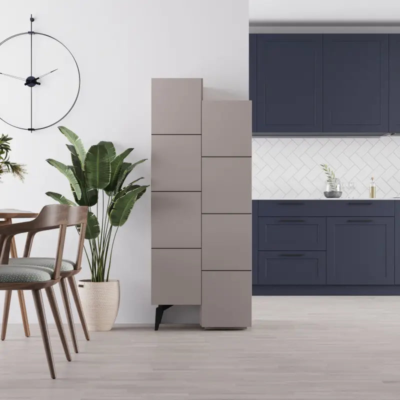 Rangement d'escalier moderne pour couloir - Armoire multifonctionnelle 156 x 62 x 37 cm