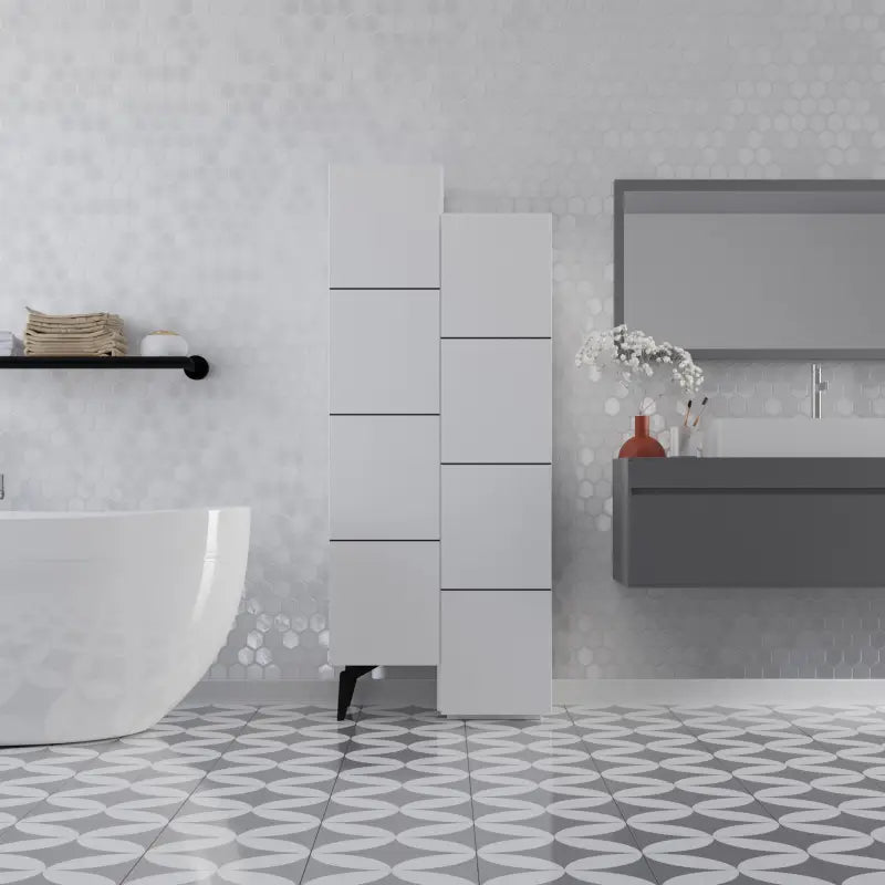 Rangement d'escalier moderne pour couloir - Armoire multifonctionnelle 156 x 62 x 37 cm
