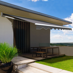 Store banne manuel 3,80 x 3 m gris anthracite