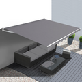 Store banne manuel 3,80 x 3 m gris anthracite