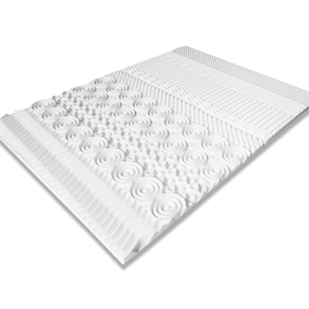 Surmatelas 140x190 CM ELIAS mousse à mémoire de forme 10 zones