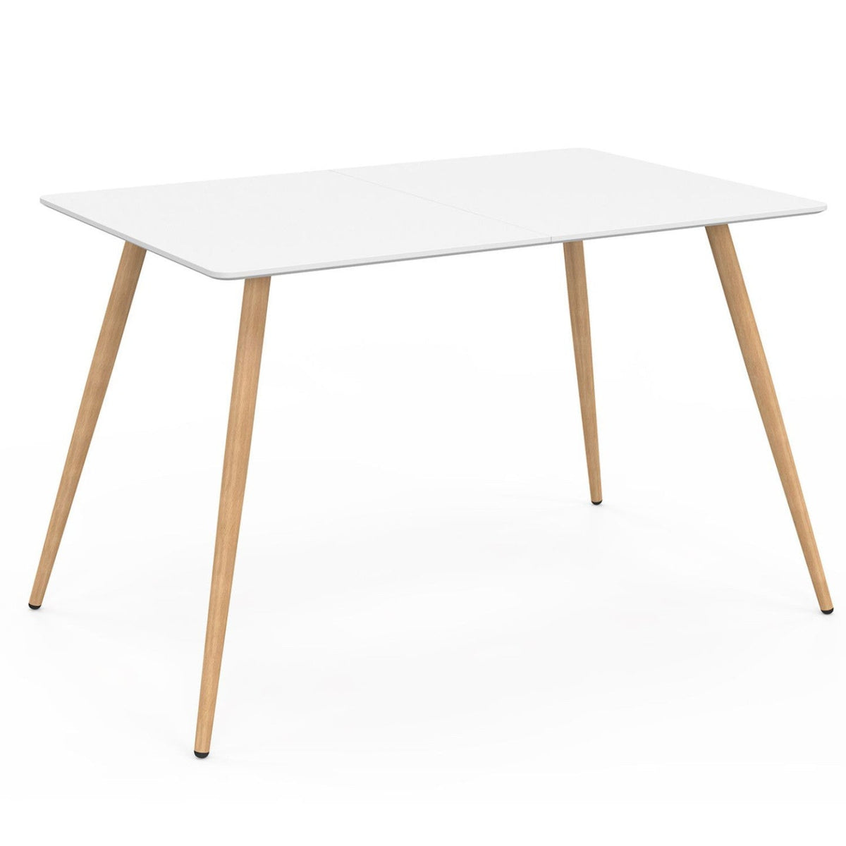 Table à manger rectangulaire scandinave SARA 6 personnes blanche 120 cm