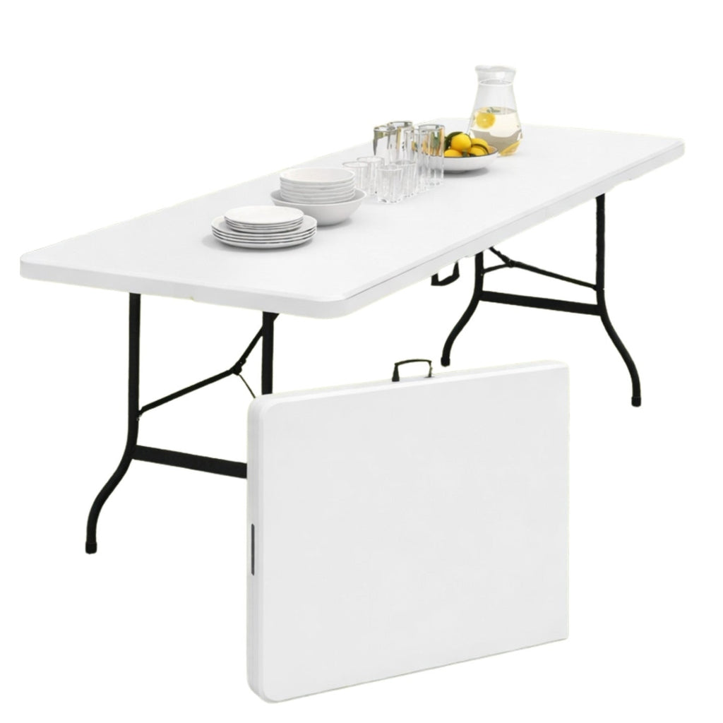 Table pliante d'appoint portable 180 cm pour camping ou réception