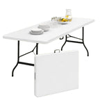 Table pliante d'appoint portable 180 cm pour camping ou réception