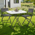 Table d'appoint pliante URBANA 77 cm, hauteur réglable 3 positions, pour intérieur, extérieur et camping