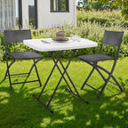 Table d'appoint pliante URBANA 77 cm, hauteur réglable 3 positions, pour intérieur, extérieur et camping