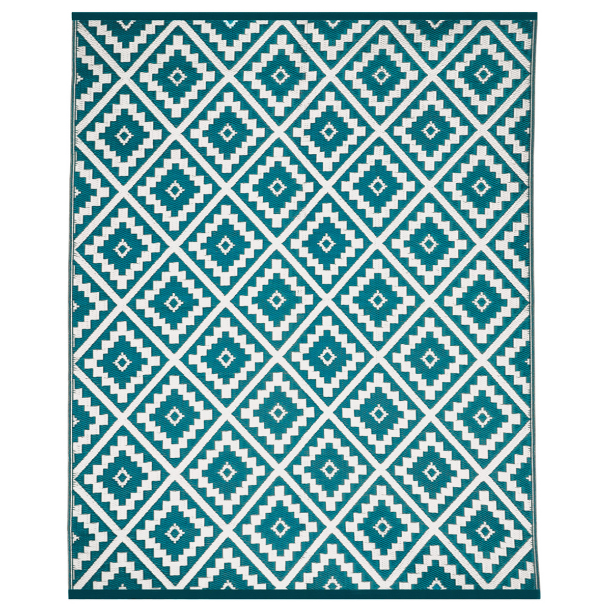 Tapis d'extérieur BAHAMAS bleu canard 270 x 370 cm