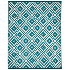 Tapis d'extérieur BAHAMAS bleu canard 270 x 470 CM