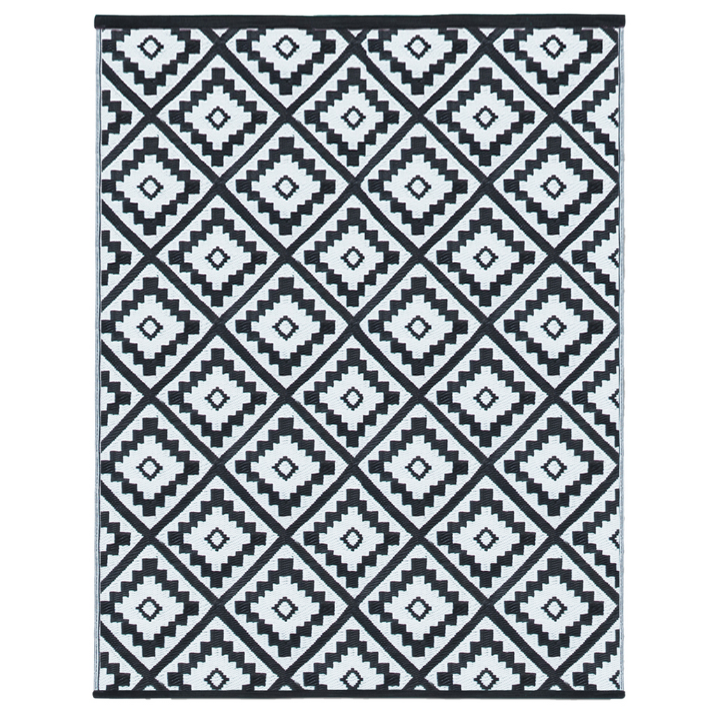 Tapis d'extérieur BAHAMAS noir 270 x 470 cm